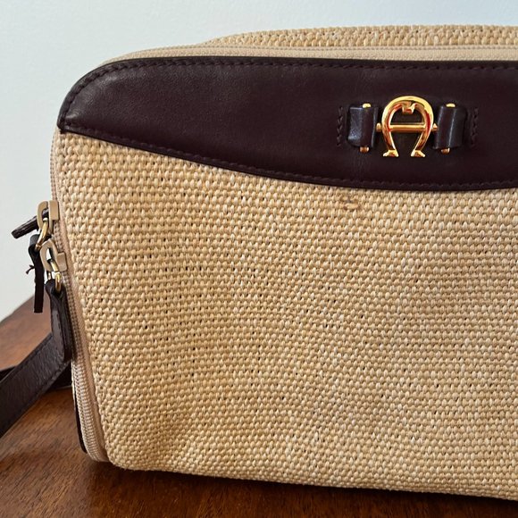 Etienne Aigner Tan and Brown Crossbody Bag - Picture 2 of 15